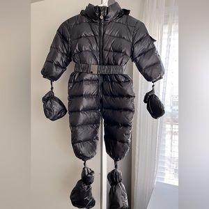 Kids Snowsuit Black 24-30 months